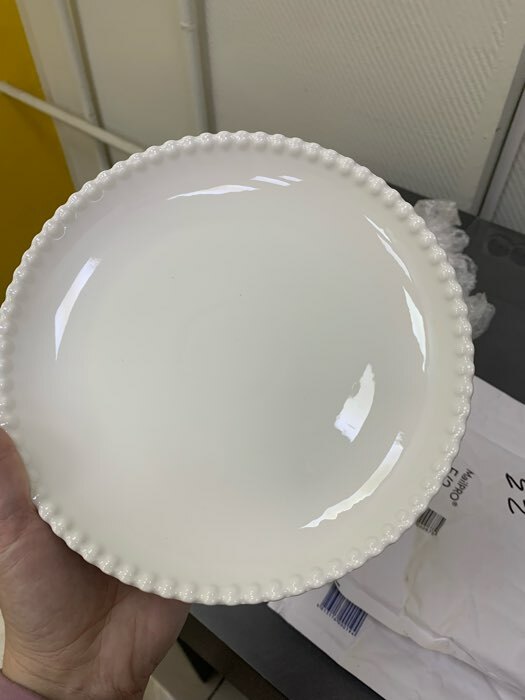 Фотография покупателя товара Тарелка фарфоровая обеденная Magistro «Лакомка», d=20,5 см, цвет белый - Фото 1