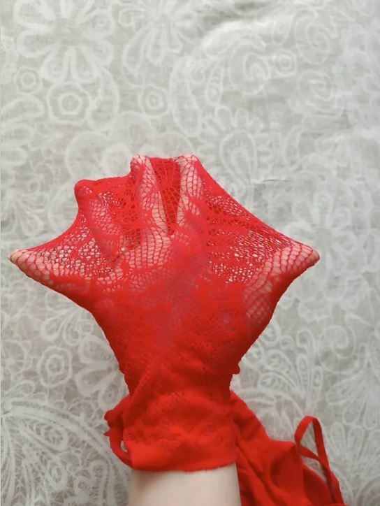 Фотография покупателя товара Эротическое белье, Оки- Чпоки, bodysuit с имитацией чулок,  рисунком, размер OS, красный - Фото 2