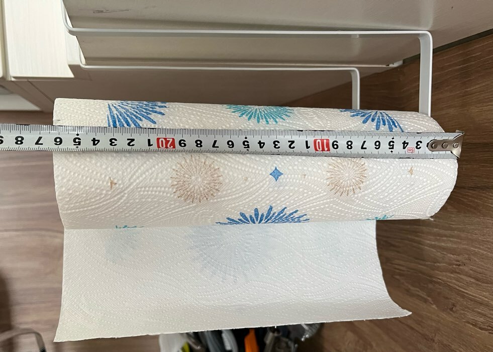 Фотография покупателя товара Держатель для бумажных полотенец подвесной Доляна, 26х11×1,2 см, цвет белый - Фото 14