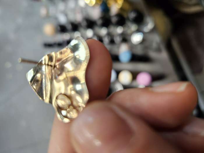 Фотография покупателя товара Серьги с жемчугом «Гермиона», цвет белый в золоте