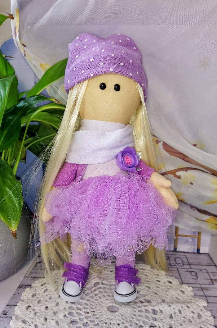 Фотография покупателя товара Набор для шитья. Интерьерная кукла «Лизи», 30 см