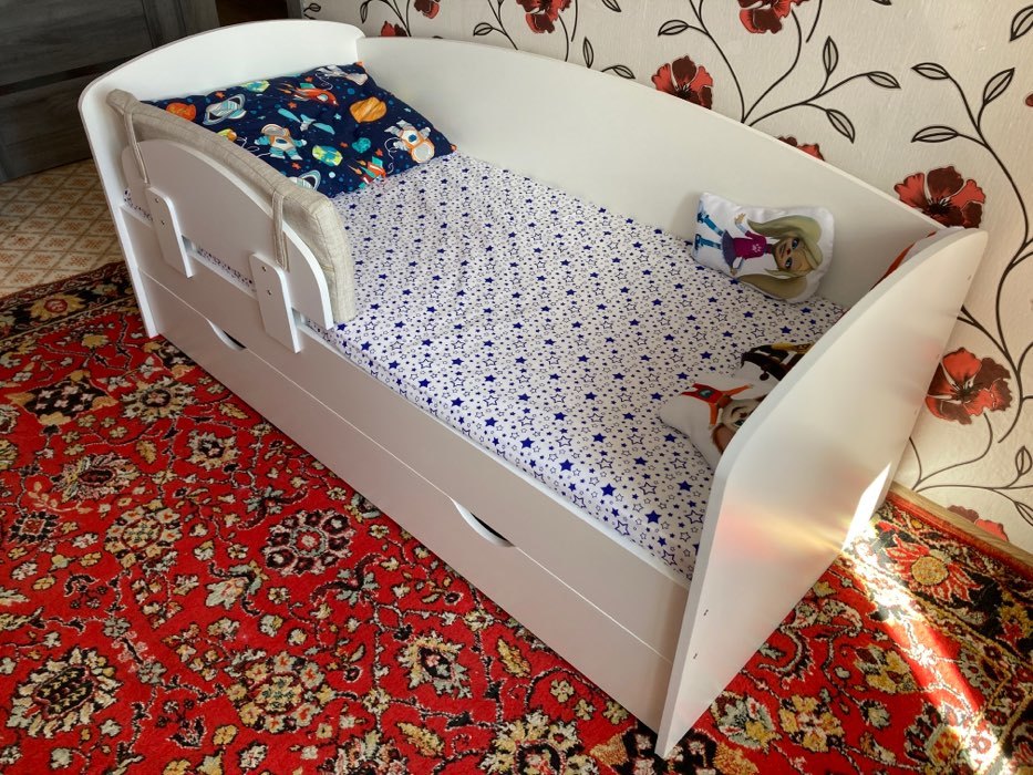 Фотография покупателя товара Кровать «Бейли», 700 × 1900 мм, с ортопедическим основанием, цвет белый - Фото 75