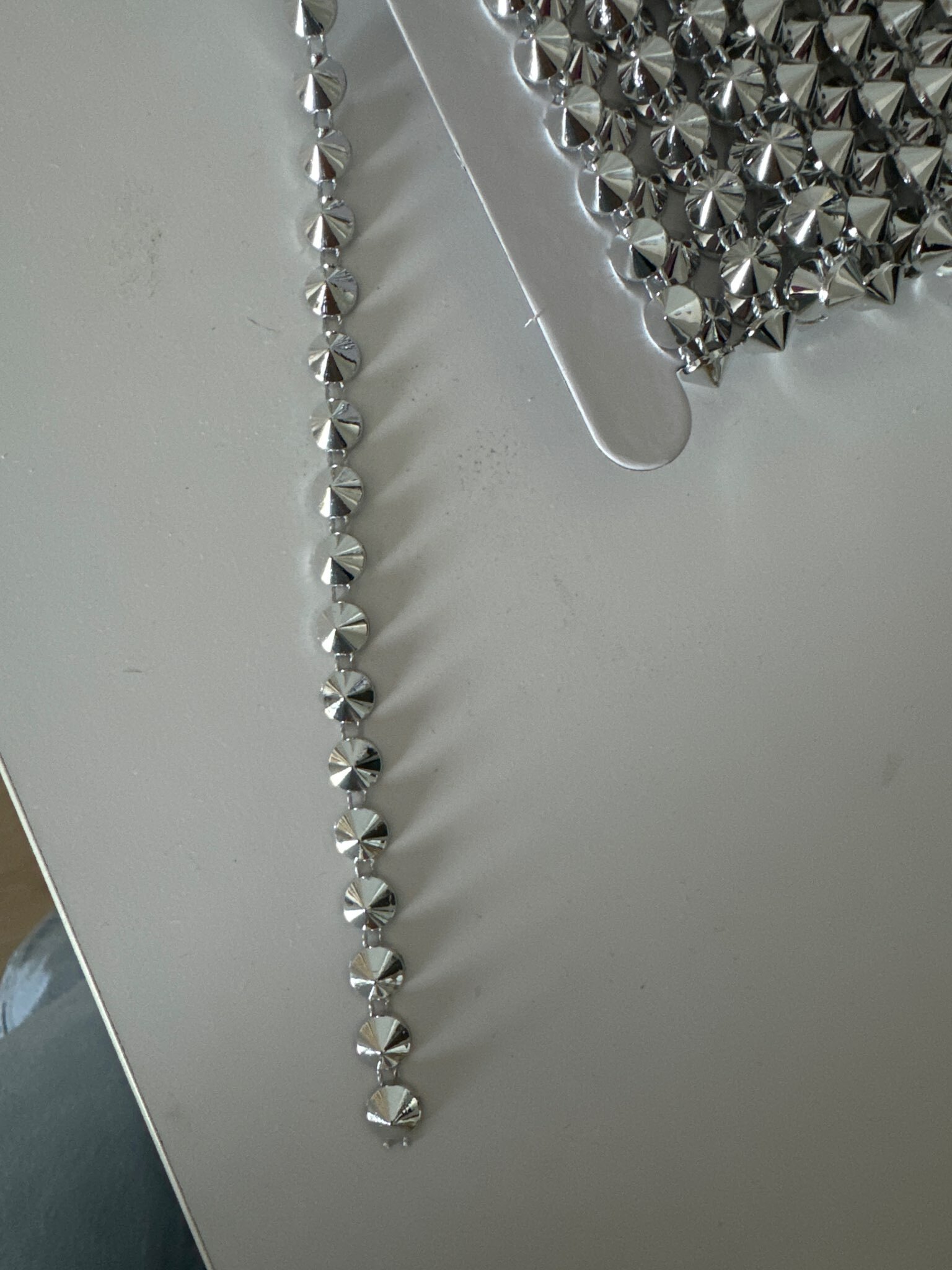 Фотография покупателя товара Тесьма металлизированная «Конус», 8 × 8 мм, 4,5 ± 0,5 м, цвет серебряный