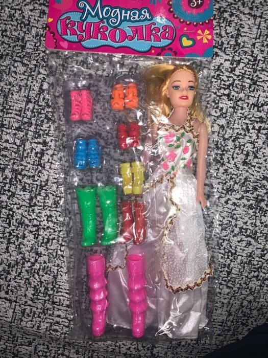 Фотография покупателя товара Кукла-модель «Дженифер» с набором обуви, МИКС - Фото 1