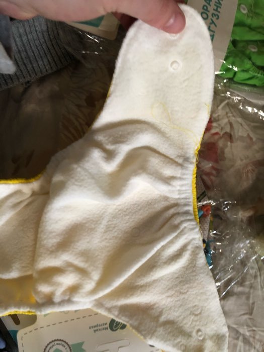 Фотография покупателя товара Многоразовый подгузник «Сладкие булочки», цвет жёлтый - Фото 3