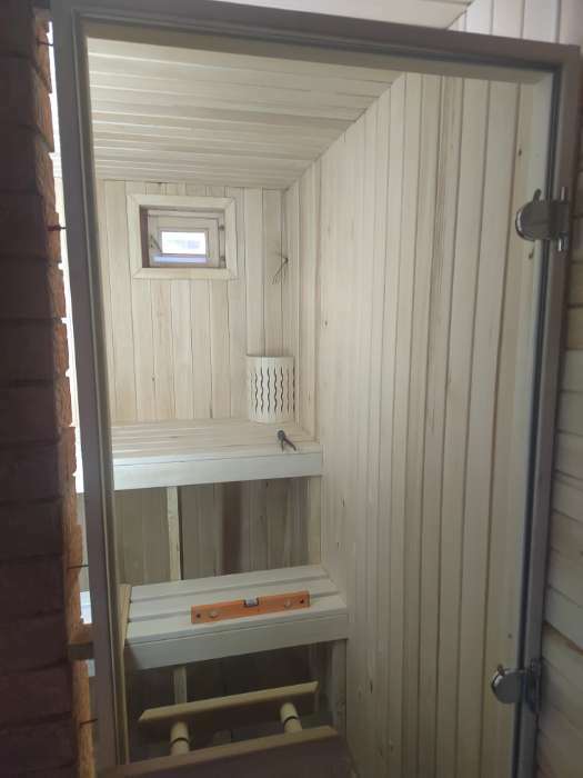 Фотография покупателя товара Дверь для бани и сауны стеклянная «Бронза», размер коробки 190×67 см, 8 мм - Фото 1