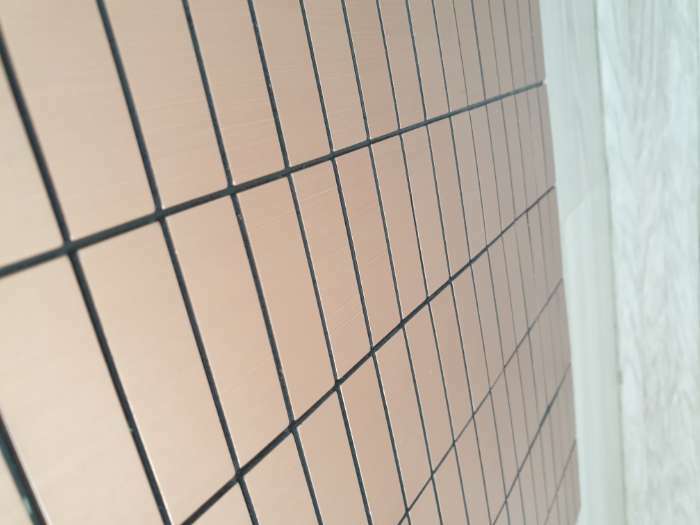 Фотография покупателя товара Панель ПВХ самоклеящаяся TAKE IT EASY «Мозаика плитка», 300×300 мм, цвет серебристый - Фото 3