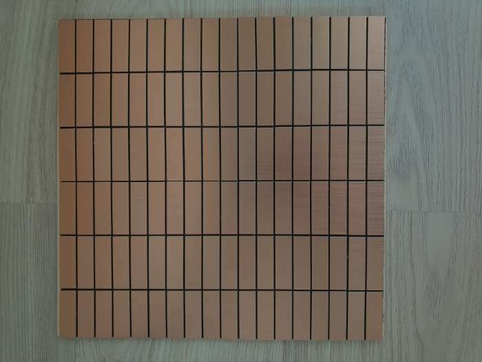 Фотография покупателя товара Панель ПВХ самоклеящаяся TAKE IT EASY «Мозаика плитка», 300×300 мм, цвет серебристый - Фото 1