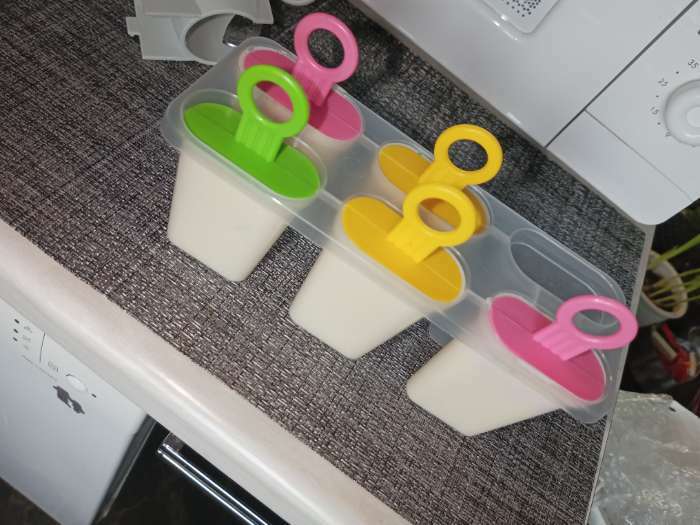 Фотография покупателя товара Форма для мороженого Доляна «Симпл», 6 ячеек, цвет МИКС - Фото 1