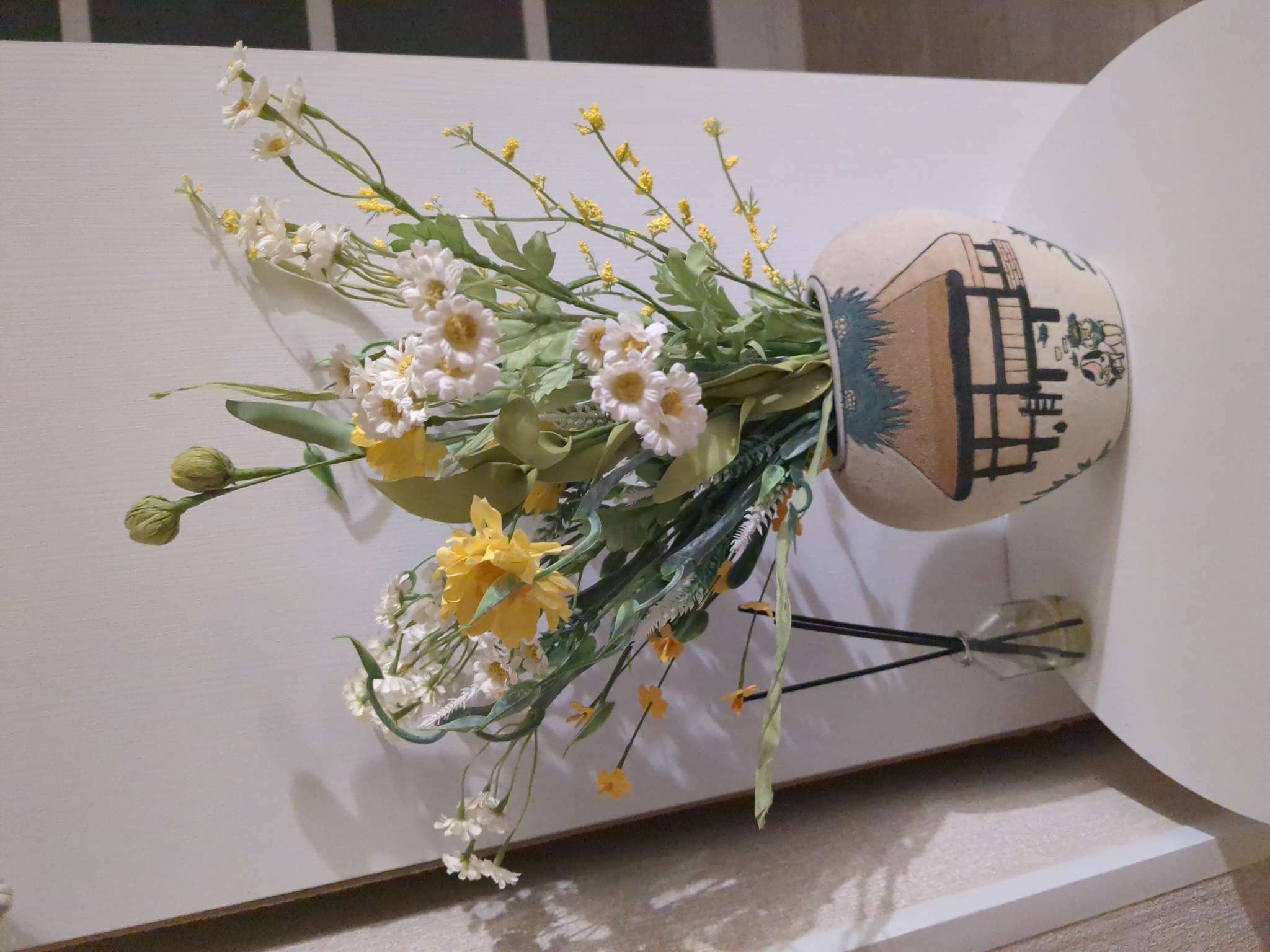 Фотография покупателя товара Цветы искусственные "Матрикария" d-2 см 40 см, белый