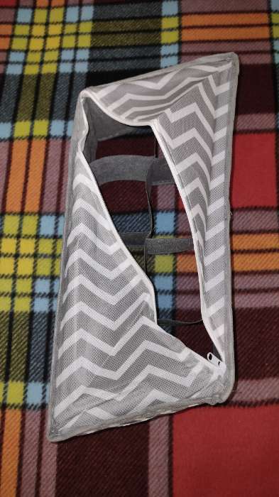 Фотография покупателя товара Органайзер для хранения белья «Симетро», 7 отделений, 32×32×10 см, цвет серый - Фото 2