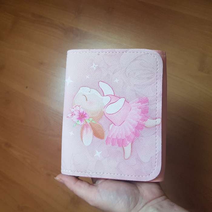 Фотография покупателя товара Сумка детская для девочки "Зайка балерина", на клапане, цвет розовый, 15х4х12 см - Фото 2