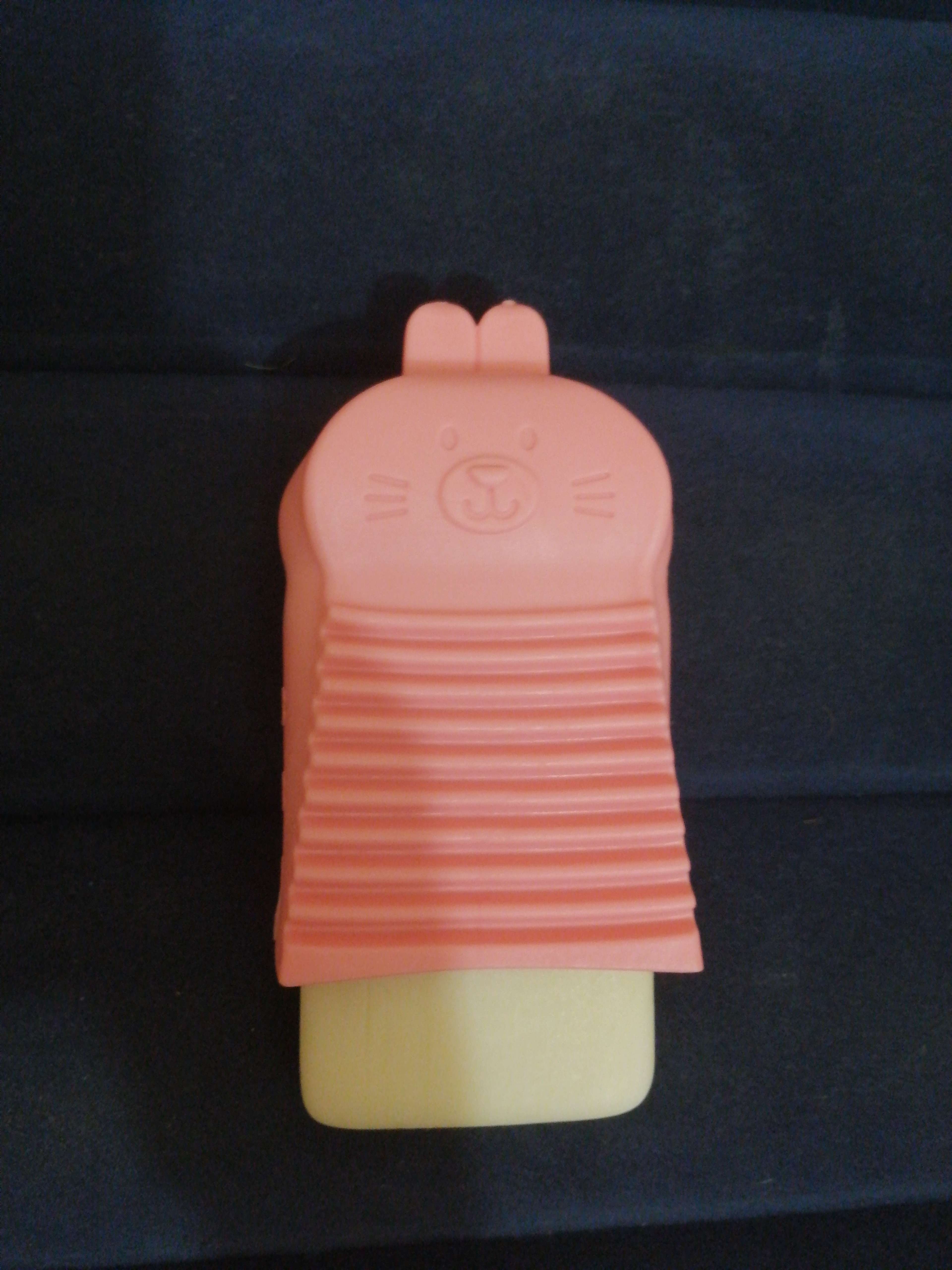 Фотография покупателя товара Щётка силиконовая для ручной стирки Доляна, цвет розовый - Фото 3