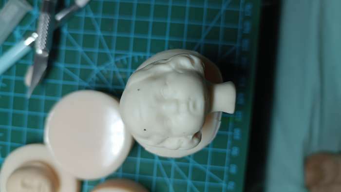 Фотография покупателя товара Молд силикон "Голова младенца" №16 3,5х2,7х3 см