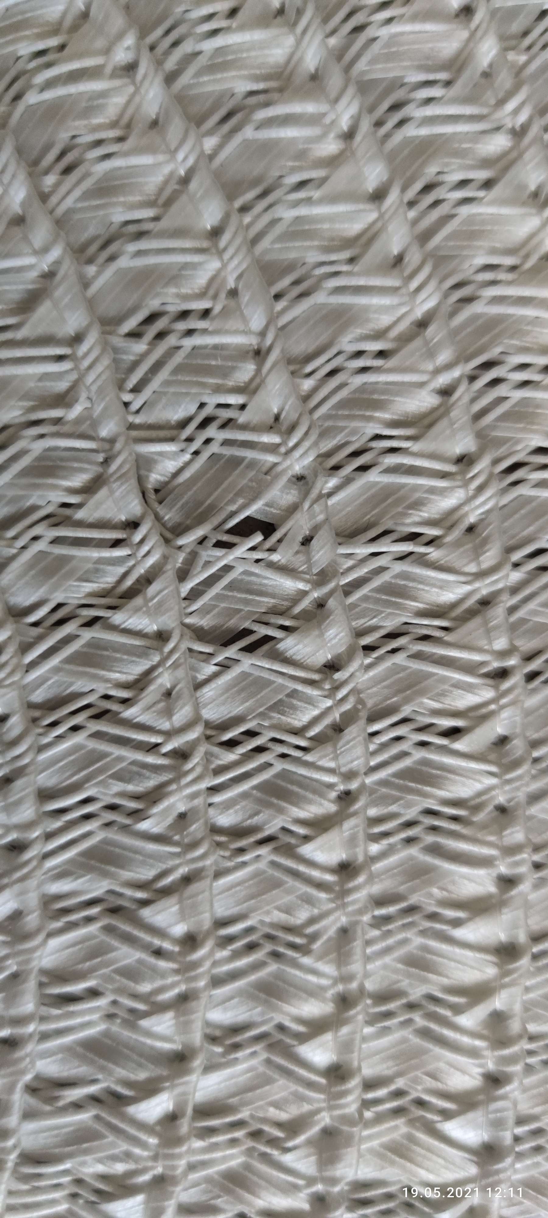 Фотография покупателя товара Корзина для белья универсальная плетёная Доляна «Грей», 41×41×55,5 см, цвет белый - Фото 6