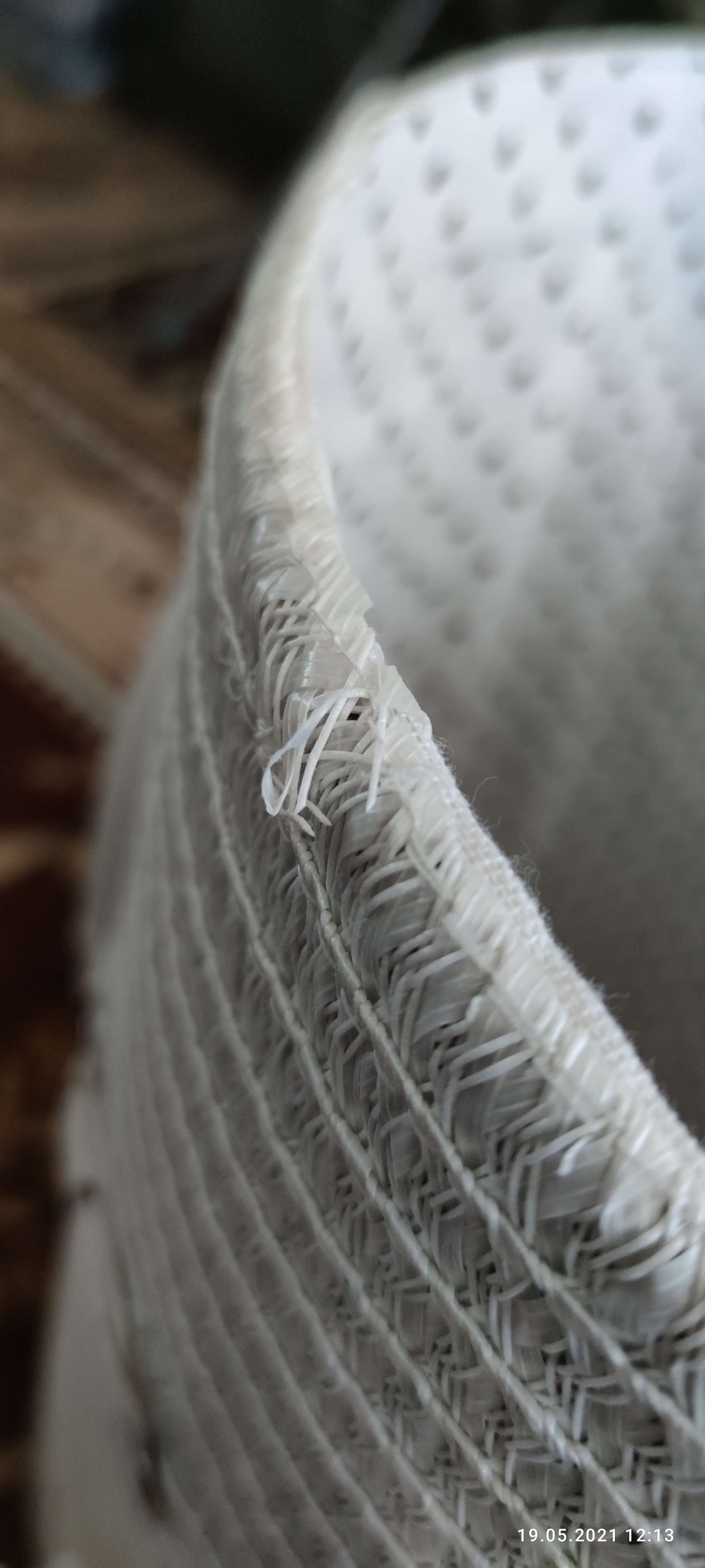 Фотография покупателя товара Корзина для белья универсальная плетёная Доляна «Грей», 41×41×55,5 см, цвет белый - Фото 1