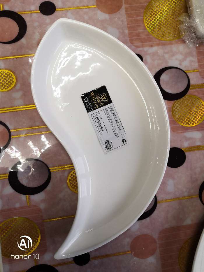 Фотография покупателя товара Блюдо фарфоровое Wilmax , 23×12 см, цвет белый - Фото 1