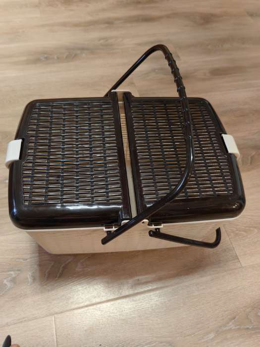 Фотография покупателя товара Корзина для пикника, 45×30×24 см, цвет светло-коричневый - Фото 10