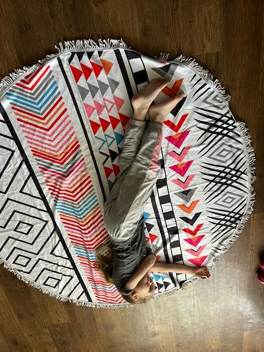 Фотография покупателя товара Полотенце пляжное круглое «Этель. Инди», d=150 см - Фото 1