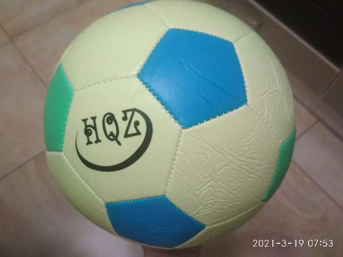 Фотография покупателя товара Мяч футбольный, размер 5, 280 г, цвета МИКС