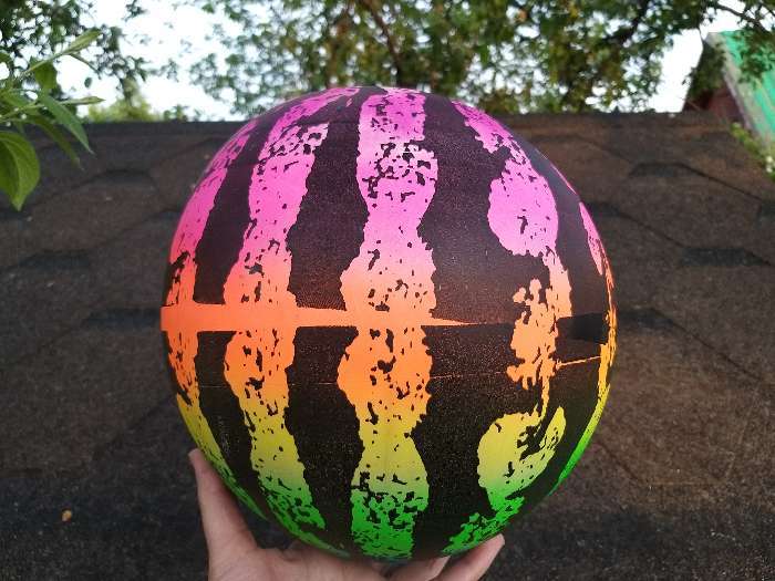 Фотография покупателя товара Мяч детский «Арбуз», d=22 см, 70 г