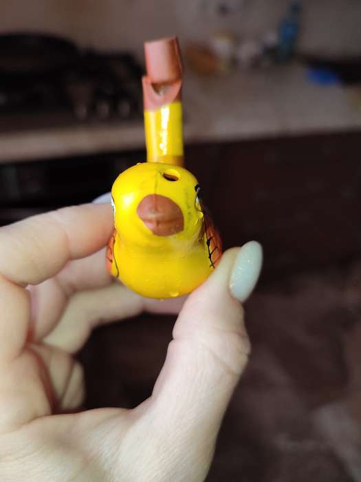 Фотография покупателя товара Свистулька керамическая "Птичка. Расписная", жёлтая - Фото 5