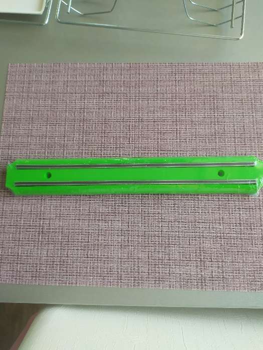 Фотография покупателя товара Держатель для ножей магнитный, 33 см, цвет зелёный