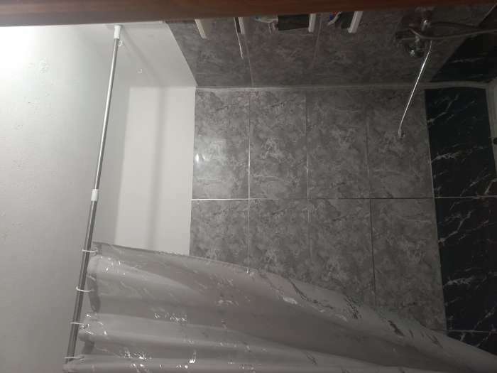 Фотография покупателя товара Карниз для ванной комнаты телескопический Доляна, 110-200 см, стальной - Фото 1