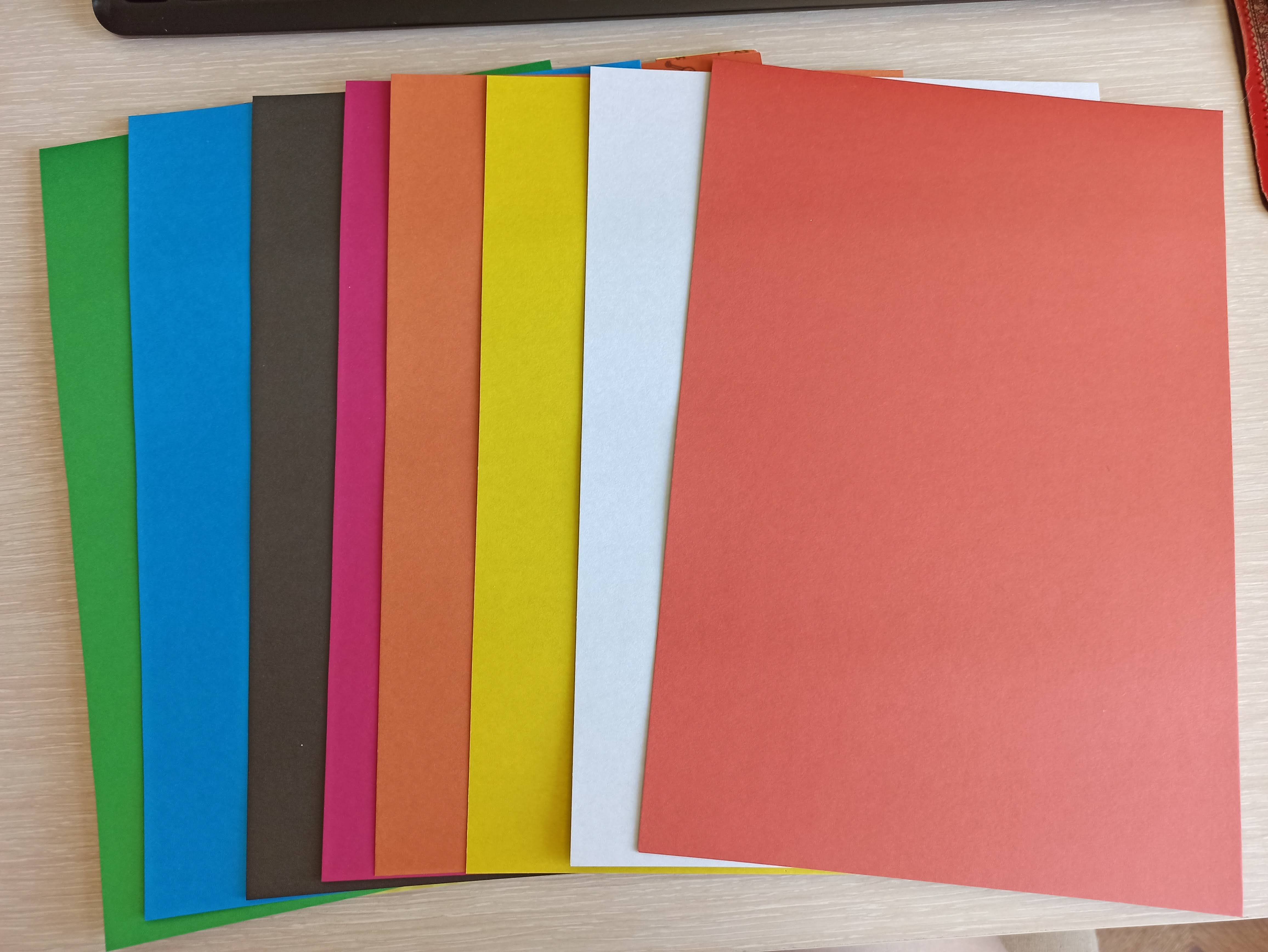 Фотография покупателя товара Картон цветной А4, 8 листов, 8 цветов, Calligrata, немелованный, в папке - Фото 22