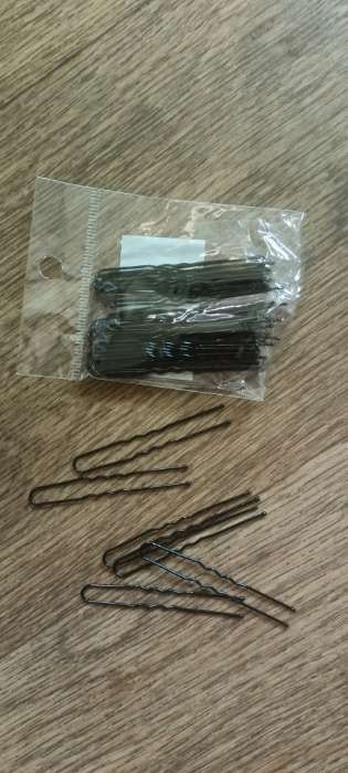 Фотография покупателя товара Шпилька для волос "Классик" (набор 40 шт) мини, 6 см, чёрный