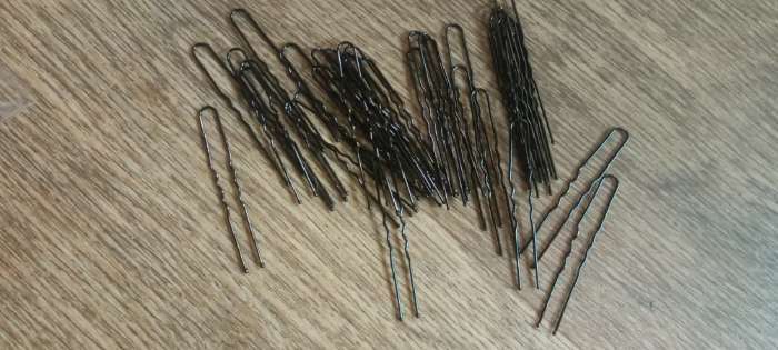 Фотография покупателя товара Шпилька для волос "Классик" (набор 40 шт) мини, 6 см, чёрный