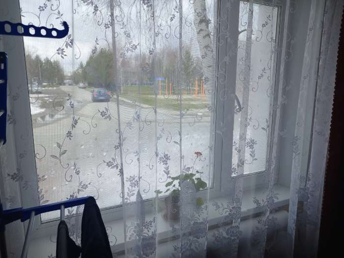 Фотография покупателя товара Витражная плёнка «Листики», 45×200 см, прозрачная - Фото 2