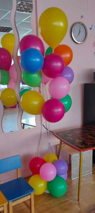 Фотография покупателя товара Стойка для воздушных шаров с подставкой под воду/песок на 7 шаров, высота 160 см