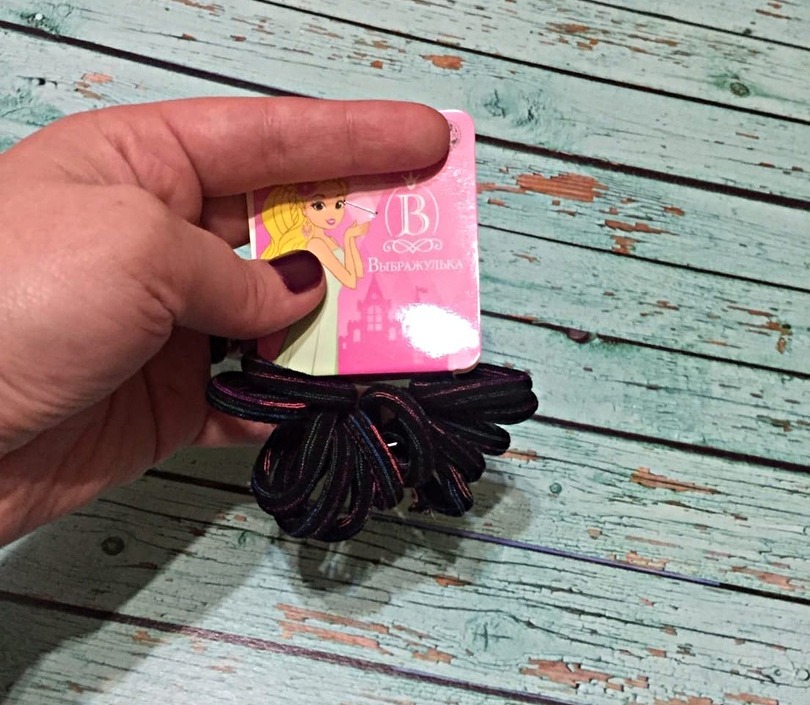 Фотография покупателя товара Резинка для волос "Махрушка" (набор 12 шт) полосы перелив, 2,5 см - Фото 3
