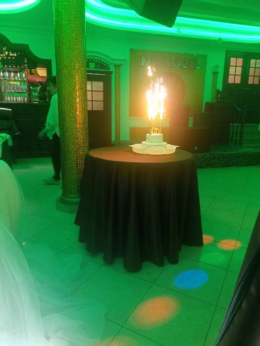 Фотография покупателя товара Свечи фонтаны в торт «Золотые искры», 4 шт., 12.5 см, горение 40 сек. - Фото 14