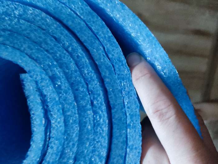 Фотография покупателя товара Коврик туристический maclay, фольгированный, 180х60х1 см, цвет синий