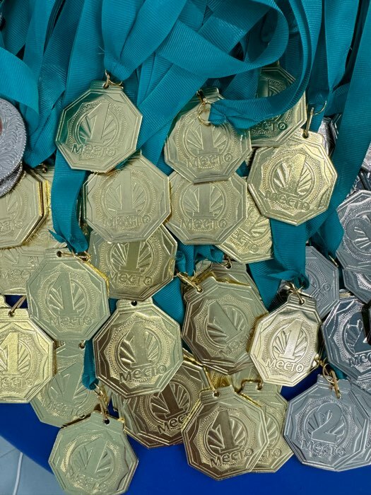 Фотография покупателя товара Медаль призовая 199, d= 5 см. 2 место. Цвет серебро. Без ленты - Фото 3