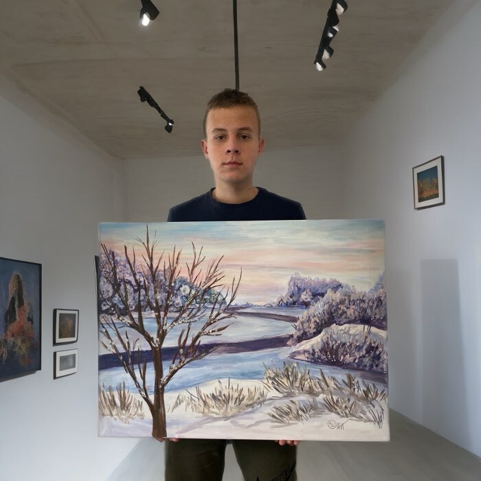 Фотография покупателя товара Холст на подрамнике «Гамма. Студия», хлопок 100%, 60×80×2 см, акриловый грунт, мелкозернистый - Фото 1