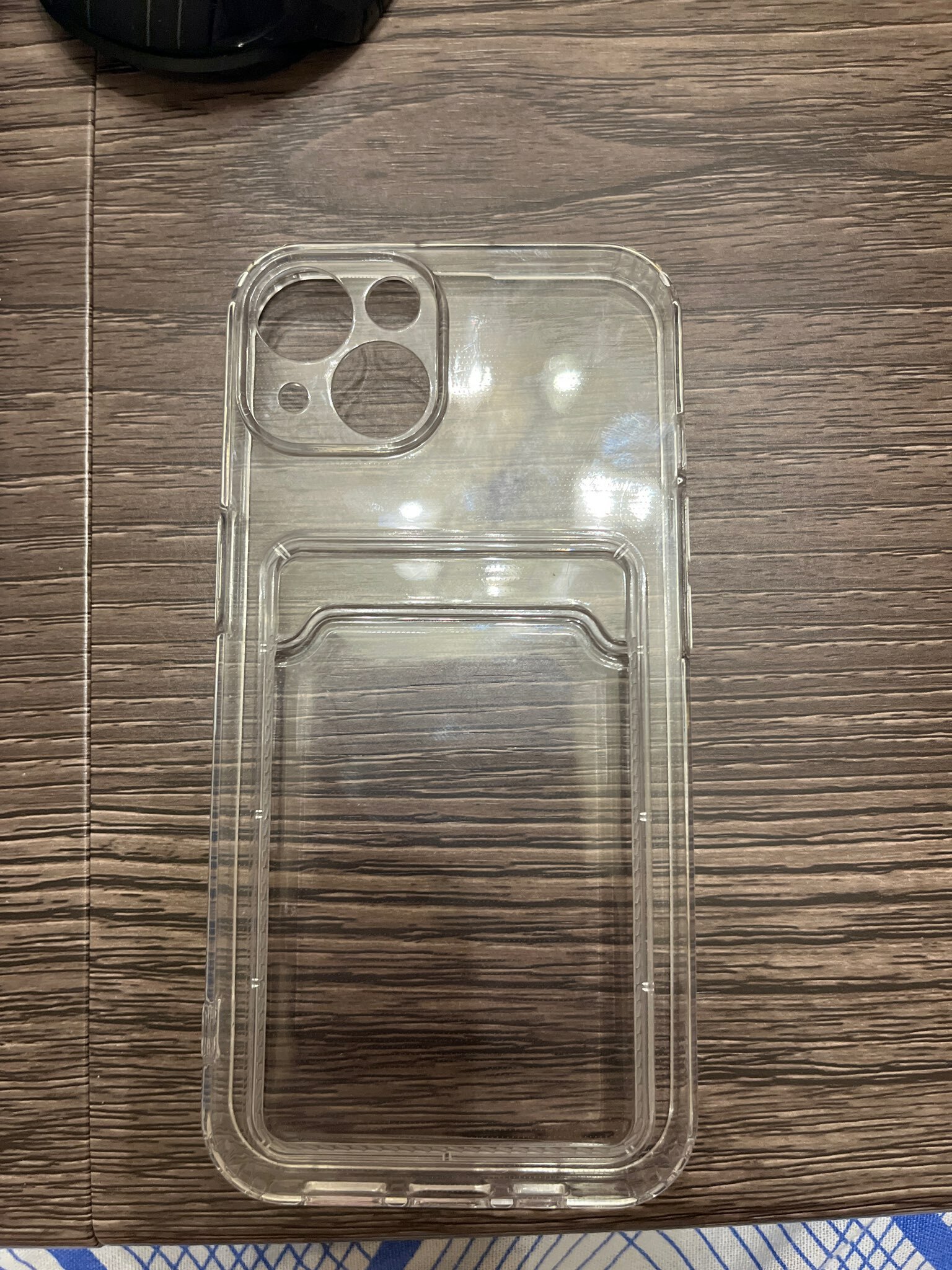 Фотография покупателя товара Чехол iBox Crystal для iPhone 13 , с отсеком под карты, силиконовый, прозрачный - Фото 3