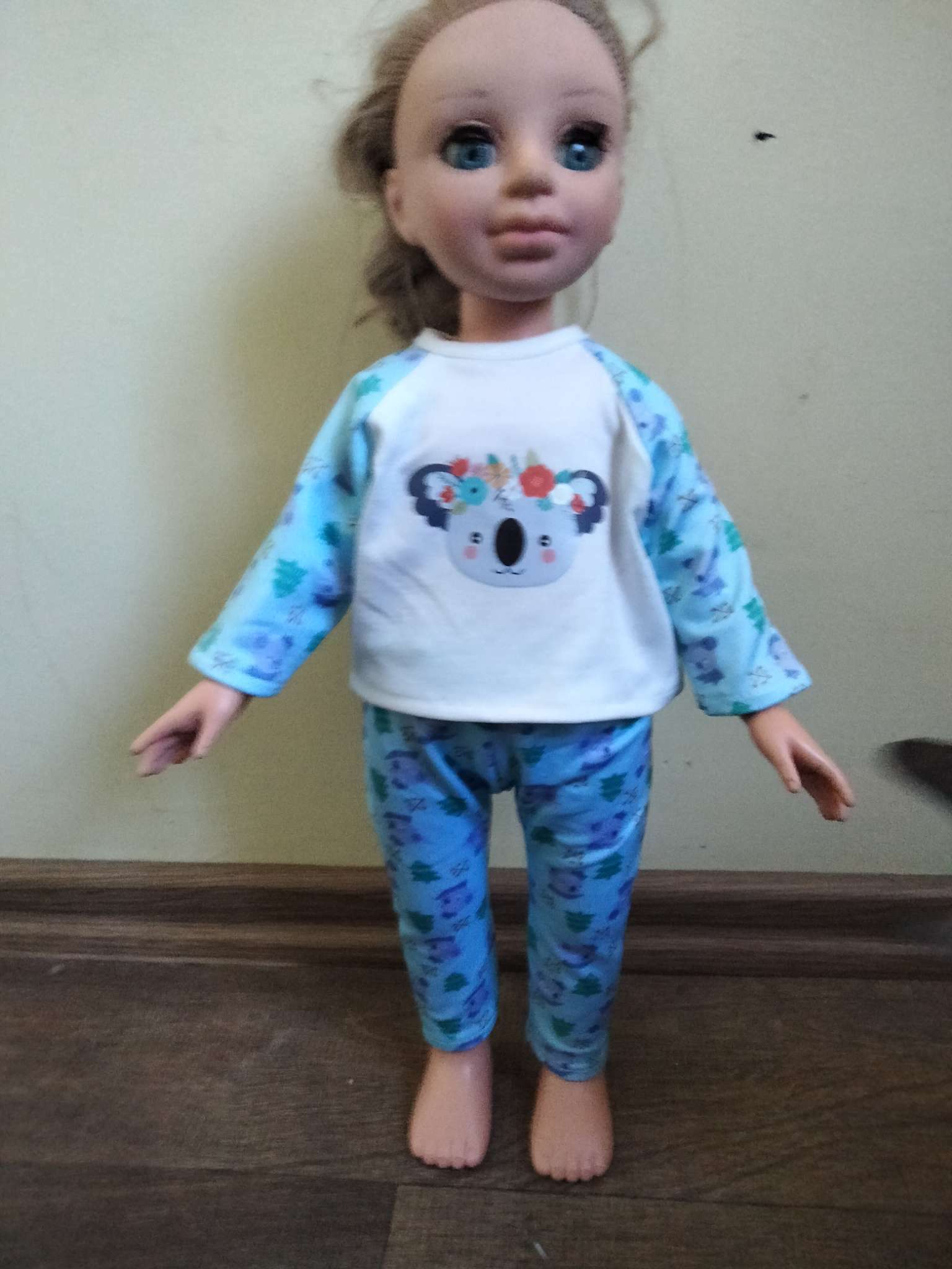Фотография покупателя товара Пижама для кукол 40-44 см, 2 вещи, текстиль, на липучках - Фото 1