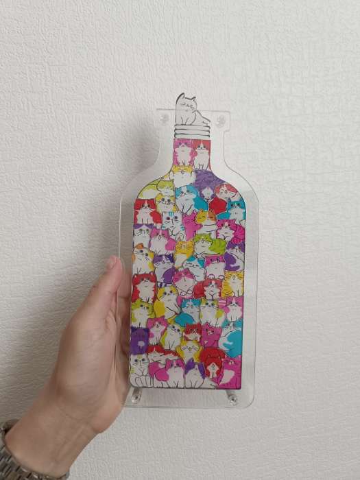 Фотография покупателя товара Пазл творческий «Забавные котики», акриловый, 46 фигурных деталей - Фото 8