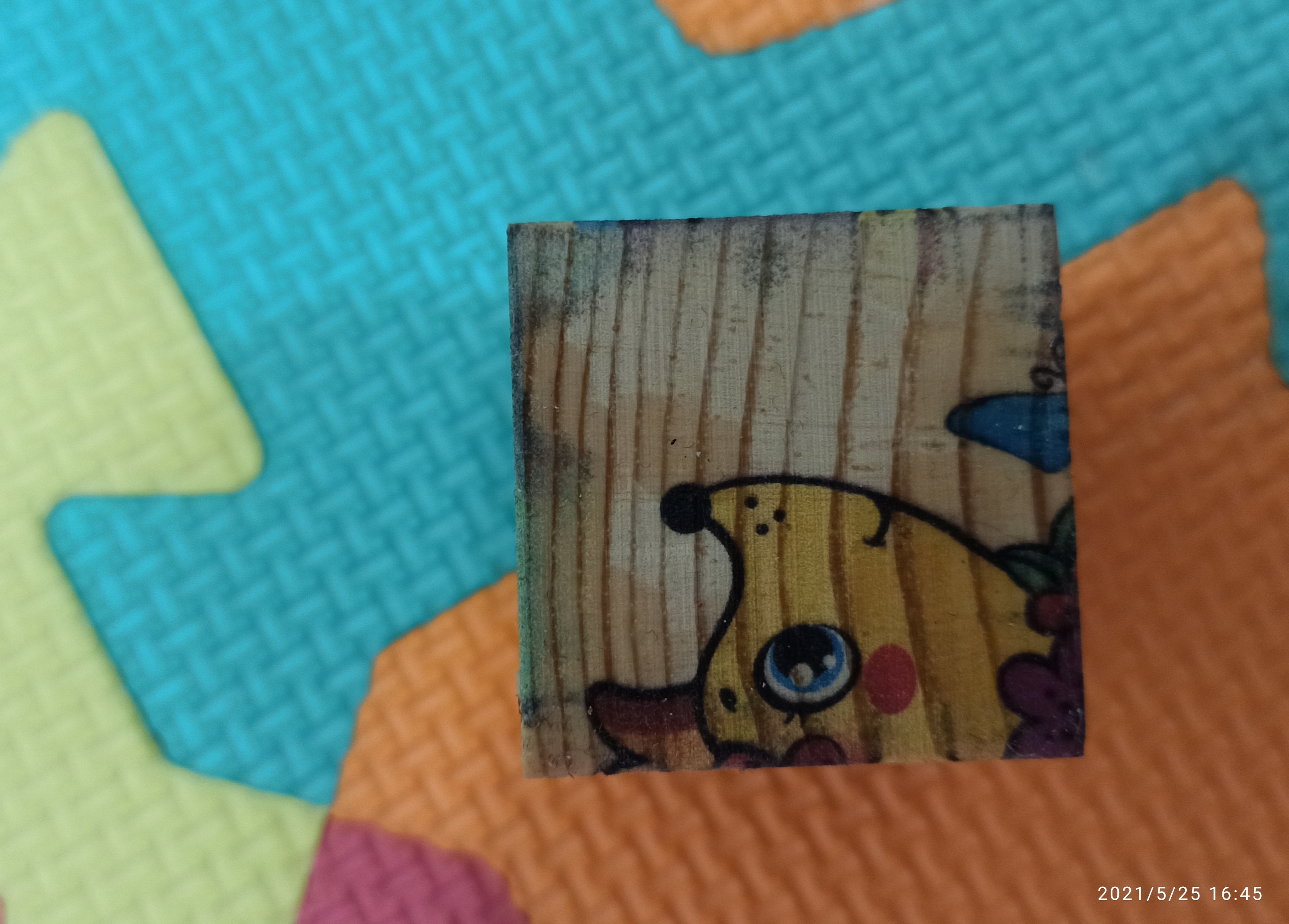 Фотография покупателя товара Кубики деревянные «Учим животных», набор 4 шт.
