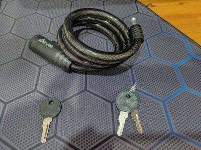 Фотография покупателя товара Замок навесной велосипедный LOCKLAND, 12×1000 мм, английский ключ с пластиковой ручкой - Фото 11