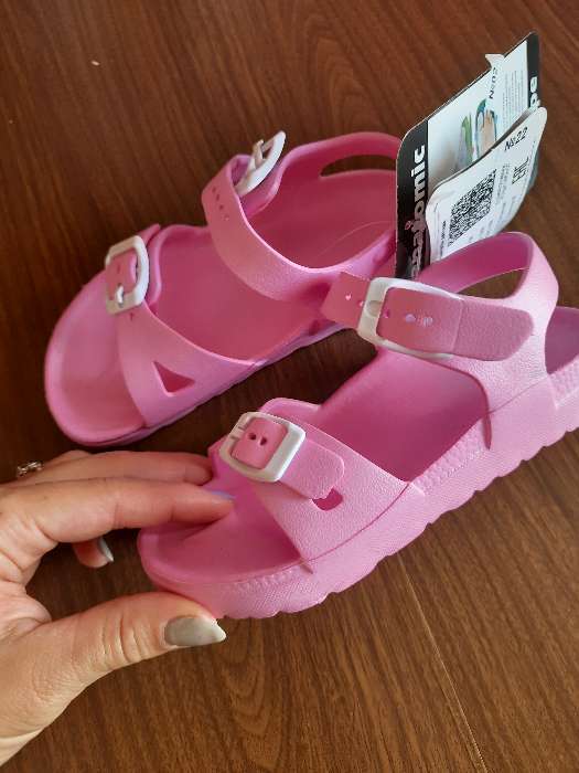 Фотография покупателя товара Сандалии детские, цвет розовый, размер 26 - Фото 8
