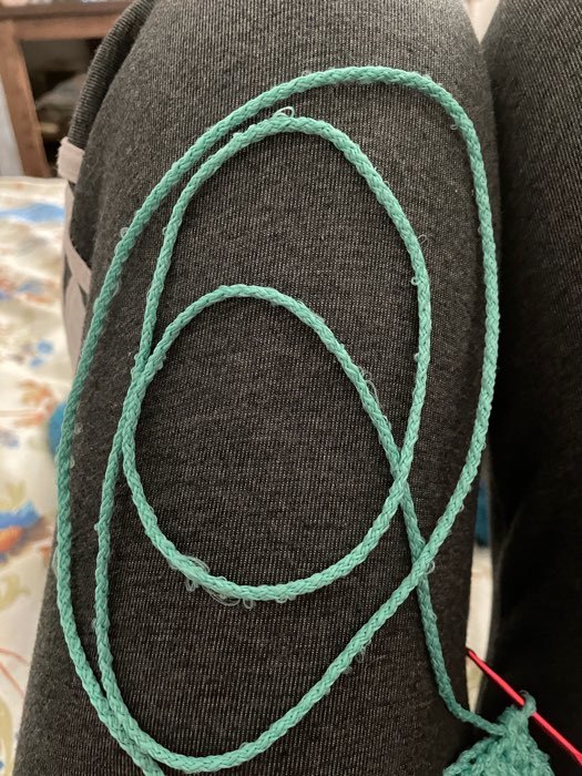 Фотография покупателя товара Шнур для вязания "Классик" без сердечника 100% полиэфир ширина 4мм 100м (бирюзовый) - Фото 6