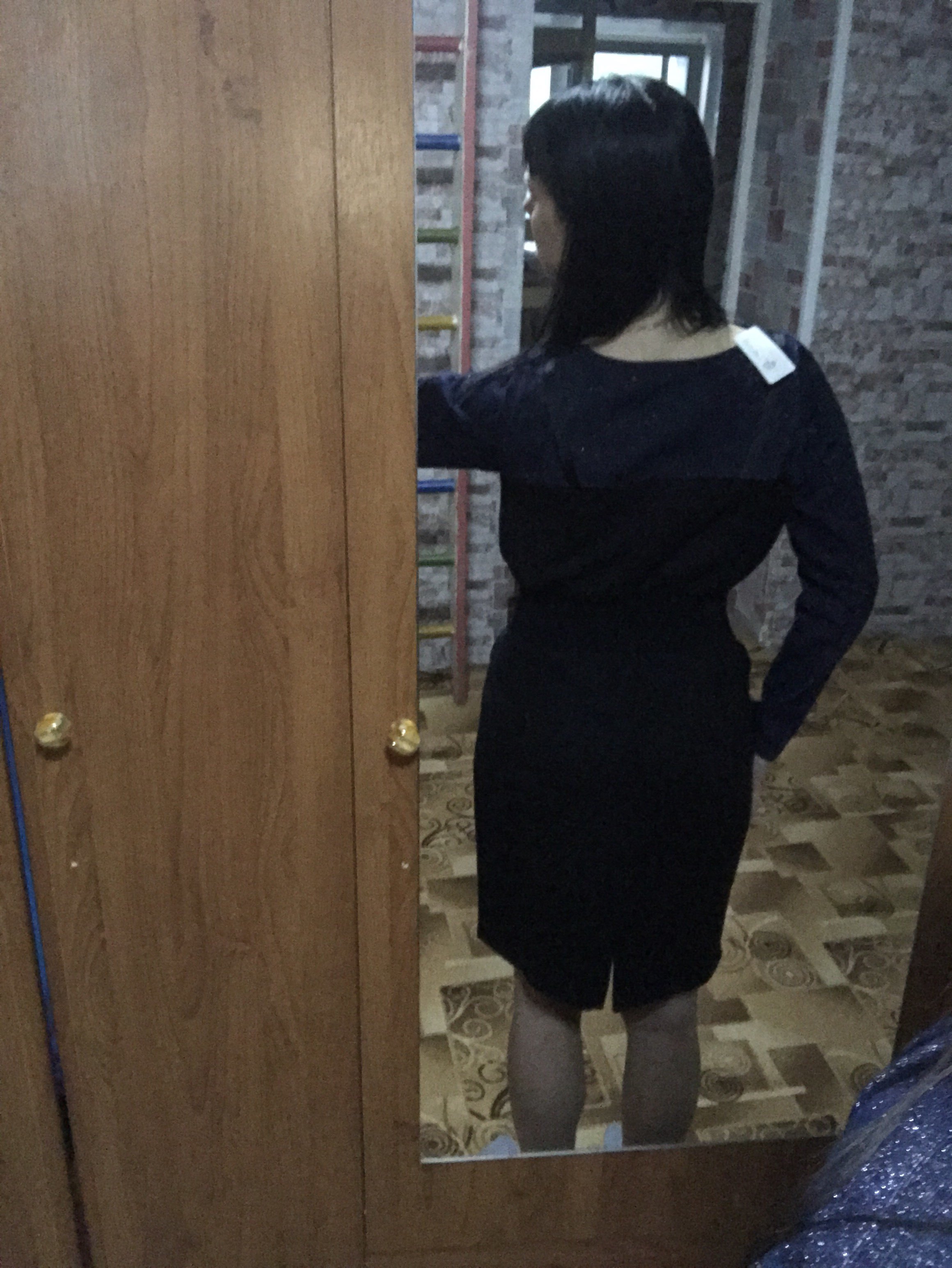 Фотография покупателя товара Платье женское KAFTAN, р-р 48-50, индиго/чёрный - Фото 1