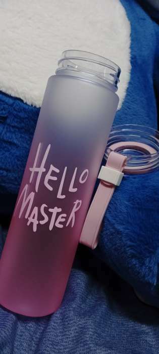 Фотография покупателя товара Бутылка для воды, 500 мл, Hello Master, 22 х 6 см, микс