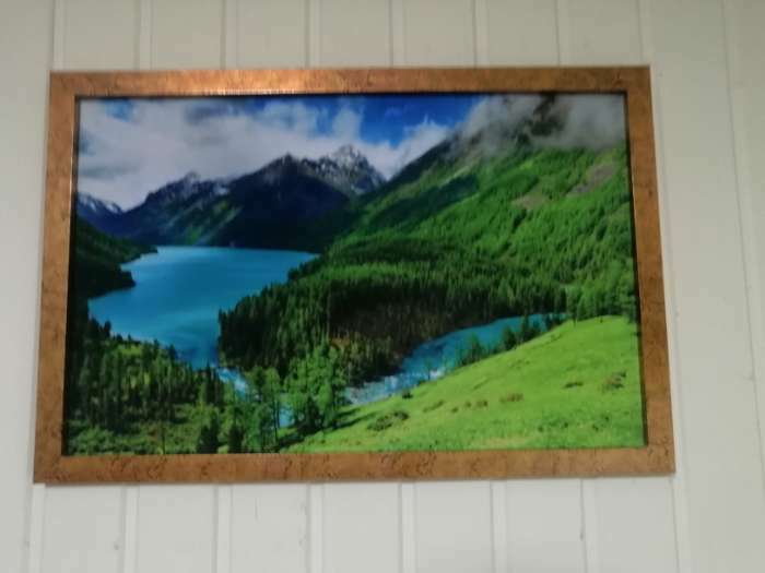 Фотография покупателя товара Гобеленовая картина "Горное озеро" 44*64 см - Фото 1