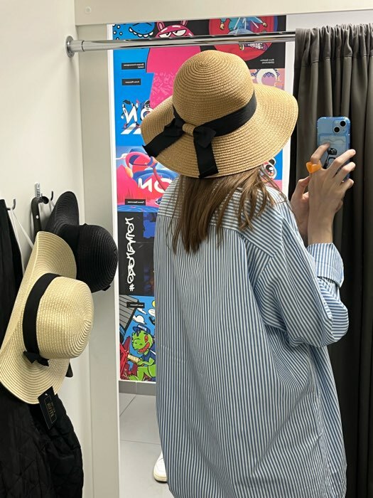 Фотография покупателя товара Шляпа женская MINAKU "Summer joy", размер 56-58, цвет коричневый - Фото 1