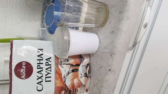 Фотография покупателя товара Диспенсер для сахарной пудры Доляна, 220 мл, 7,5×9,5 см, цвет белый